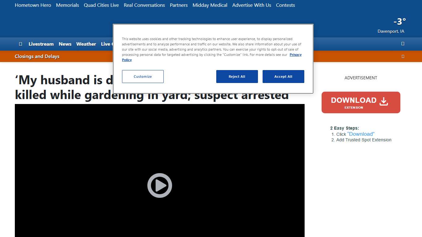 ‘My husband is dead’: 64-year-old man shot, killed while gardening in yard; suspect arrested